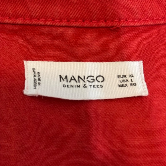 Mango Red Denim Jacket - Picture 4 of 12